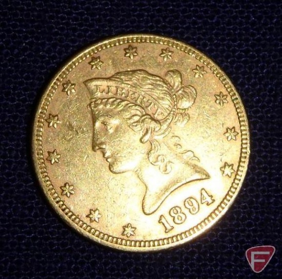 1894 $10 Liberty Head Gold Coin VF/XF