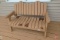 (2) wood benches, 45inW