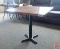 Table with metal base, 30inx30inx29in