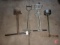 (2) 8in golf tee hole cutters, divet repair tool, and hand aerator