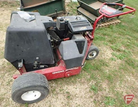 Toro walk behind, self propelled greens aerator, new tines, model 09110, sn 40608