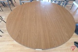 Table with metal base, 47in dia. X29in