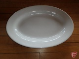 (45) 11-1/2in oval dinner plates