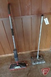 Bissel Perfect Sweep with 3 brush system and Rubbermaid Reveal sweeper mop