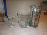 (12) sherbet glasses, (4) Anchor Hocking tumblers, and (3) other glasses