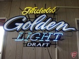 Michelobe Golden Light Draft lighted beer advertising sign