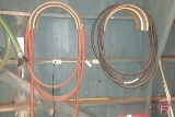 1-1/2in rubber hose and 1-1/8in hose