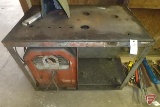 Lincoln Electric AC-225-S arc welder on welding cart with helmet