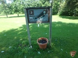 Root River Country Club wood sign, hole 3
