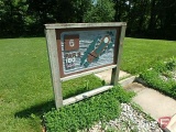 Root River Country Club wood sign, hole 5