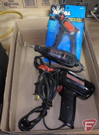 Dremel Moto-Tool Model 395 and Millers Falls Company standard duty soldering gun and