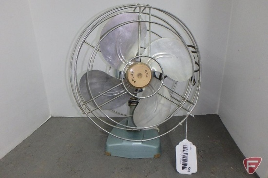 Vintage Polar Cub made by The A.C. Gilbert Co. oscillating fan, Cat no. A530