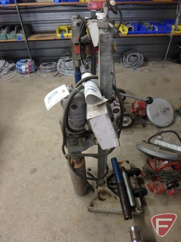 Milwaukee Dymo-Rig core drill, stand 