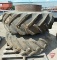 Goodyear tractor band duals with hardware, 16.9X28, was on D-17 Allis