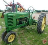 1943 John Deere B styled hand start narrow front tractor, SN: 143552