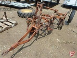 Allis Chalmers 3-bottom snap coupler plow with coulters, 16