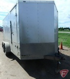 2012 Stealth Ent Enclosed Cargo Trailer, VIN # 52lbe1429ce010751, 14' x 7' v-nose, 6' x 6' interior