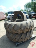 Goodyear tractor band duals with hardware, 18.4X38