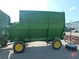 Dakon 12' power box, 540 PTO with side extensions on 4-wheel running gear