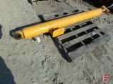 Large yellow hyd cylinder from a bucket truck--does not leak--works well-has locking valve