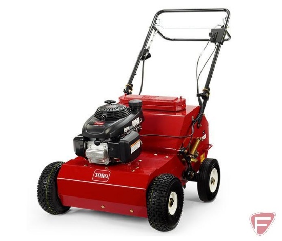 New-in-crate 2014 Toro 18" lawn aerator model 23516, with Honda GSV190 engine, SN: 314000126