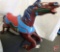 CW Parker Carousel Horse, cast aluminum horse with pole, hardware not included