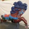 CW Parker Carousel Horse, Lillie Belle, cast aluminum horse and pole, no hardware included