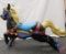 CW Parker Carousel Horse, cast aluminum horse with pole, hardware not included
