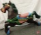 CW Parker Carousel Horse, cast aluminum horse with pole, hardware not included