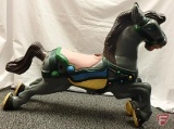 CW Parker Carousel Horse, cast aluminum horse with pole, hardware not included