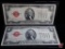 1928 G $2 US star note red seal