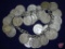Silver Dime Charm Bracelet with 31 dimes
