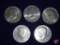 5 Misc. non-silver Kennedy Half Dollars, 2 Avg. circulated Franklin Half Dollars,