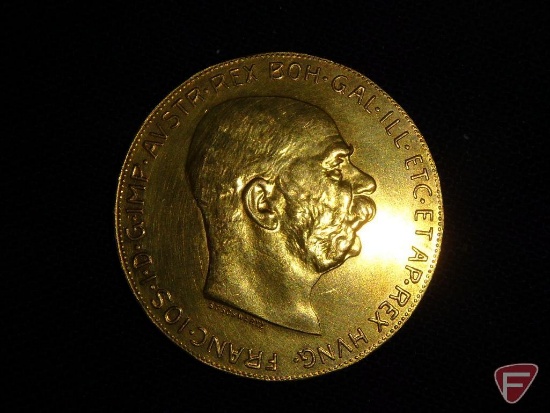 1915 Austrian Corona Gold Coin, nice uncirculated