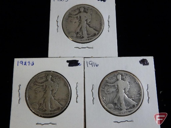 1921 S Walking Liberty Half Dollar G4, 1916 Walking Liberty Half Dollar G4