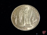 French 20 Franc Gold Coin 1875 AU