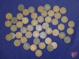 50 Indian Head Pennies avg. circ. Mostly 1880s, 1890s, and turn of the century