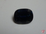 Oval blue genuine Sapphire, deep cut, 6.3mm X 7.7mm, 2.10 PT TW