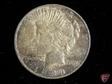 1923 D Peace Dollar uncirculated, completely toned