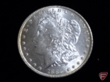 1885 Morgan Silver Dollar uncirculated, toned reverse