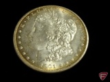 1901 O Morgan Silver Dollar Choice Unc., russet toning on obverse, completely toned on reverse