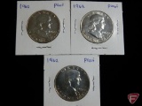 (3) 1962 Franklin Proof Half Dollars