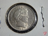 1914 Barber Dime BU, possibly cleaned