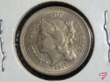 1866 3 Cent nickel Choice BU