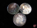 (3) American Eagle 1 Troy Oz. .999 Fine Silver rounds