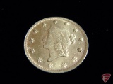 1849 $1 Liberty Head US Gold Coin XF or better