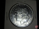 1889 Morgan Silver Dollar uncirculated, details lightly wiped