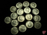 1964 Kennedy 90% Silver Half Dollars, $8.50 face value