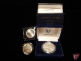 1998 $1 American Silver Eagle bullion coin, with original packaging and certificate