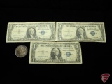 1896 Morgan Silver Dollar AU, heavily toned